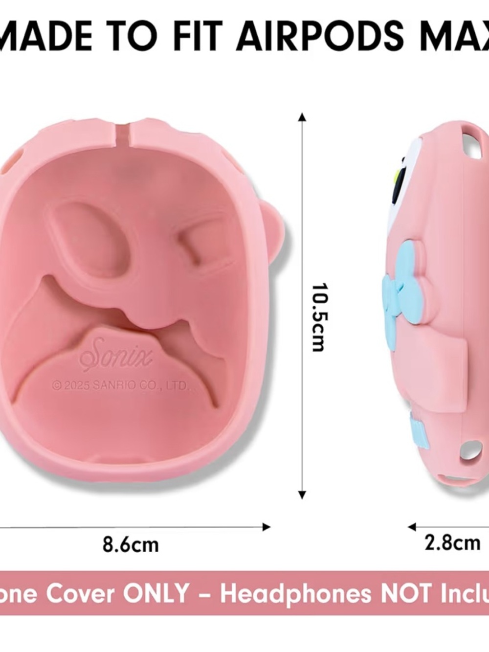 Sonix My Melody Pink & Light Blue AirPods Max Silicone Cover - Picture 6 of 6
